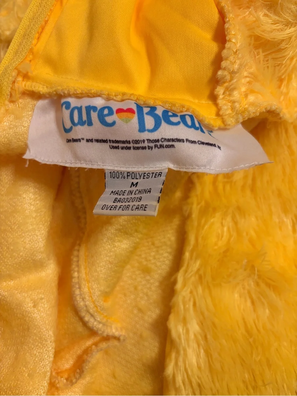 Care Bears Classic Funshine Yellow Bear  Costume, Kid’s Medium (8-10), Halloween